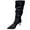 Black Boots for Women, variant on hopeusnice Ruched Pointed Toe Knee High Boot Leather Upper On Style Fashion Night Out Boot Beige 35