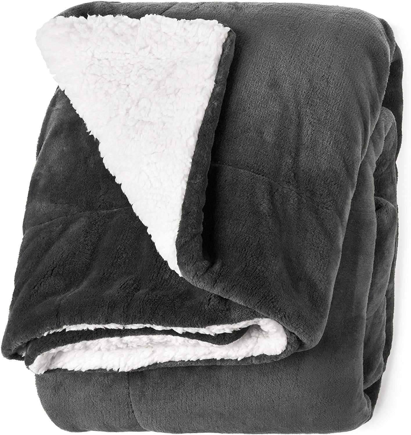 Life Comfort Microfiber Plush Polyester 60x70 Large All Season Blanket For Bed Or Couch Ultimate Sherpa Throw