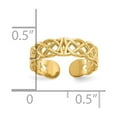 thumbnail image 5 of Auriga Fine Jewelry 10K Yellow Gold Celtic Toe Ring for Women, 5 of 6