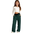 thumbnail image 5 of YOUYEDIAN Girls Wide Leg Sweatpants Casual Versatile Athletic Pants, 5 of 5