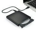 thumbnail image 2 of Lecteur DVD Externe Portable, Lecteur de CD USB2.0, Combo Graveur/graveur CD-RW DVD-R Portable Mince USB pour Ordinateur Portable PC Ordinateur de Bureau, Noir, 2 of 7