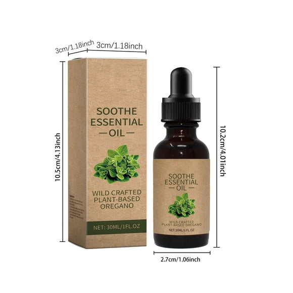 Aceite calmante con orégano vegetal silvestre, aceite nutritivo corporal para masajes, 30 ml, esencia calmante