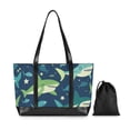 thumbnail image 7 of FORMRS Canvas Laptop Tote Bag for Women with 15.6" Computer Compartments Shoulder Handbag, Sharks Pattern, 7 of 7