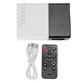 thumbnail image 1 of 1080P LED Projector Black and White Portable Home Theater Outdoor Use 5V 2A, 1 of 4