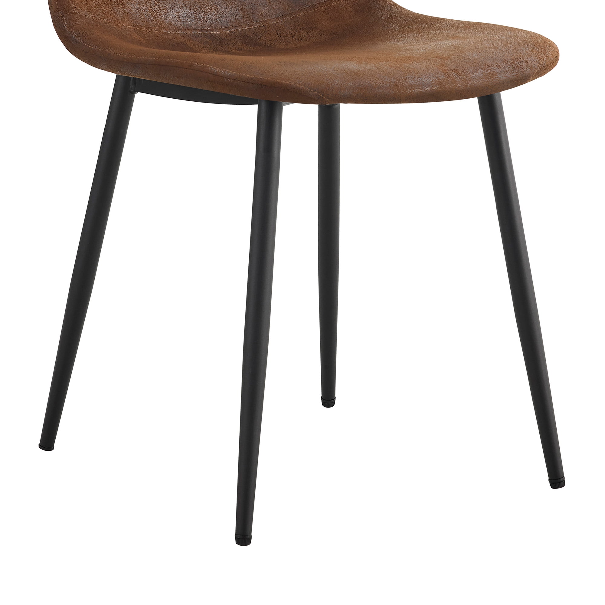 Sailvan Modern Linen Fabric Dining Chairs, 4-Pack, Sturdy Metal Legs with Anti-Slip Feet