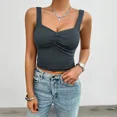 thumbnail image 2 of New Women's Clothing Solid Color Slim-fitting Kinked Suspender Top, 2 of 3