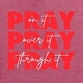 thumbnail image 6 of Wild Bobby, Pray On It Pray Over It Pray Through It Inspirational/Christian Unisex Crewneck Graphic Sweatshirt, Vintage Heather Red, 3X-Large, 6 of 6