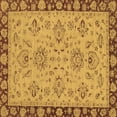 thumbnail image 1 of Ahgly Company Indoor Square Oriental Brown Traditional Area Rugs, 3' Square, 1 of 4