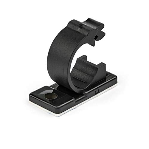 Clips Adhesivos StarTech.com 100 para Gestión de Cables Negros