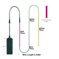 thumbnail image 4 of Tira de luces de neón MaxLax EL Wire Mutilcolor de 3 m con paquete de baterías, 4 of 7