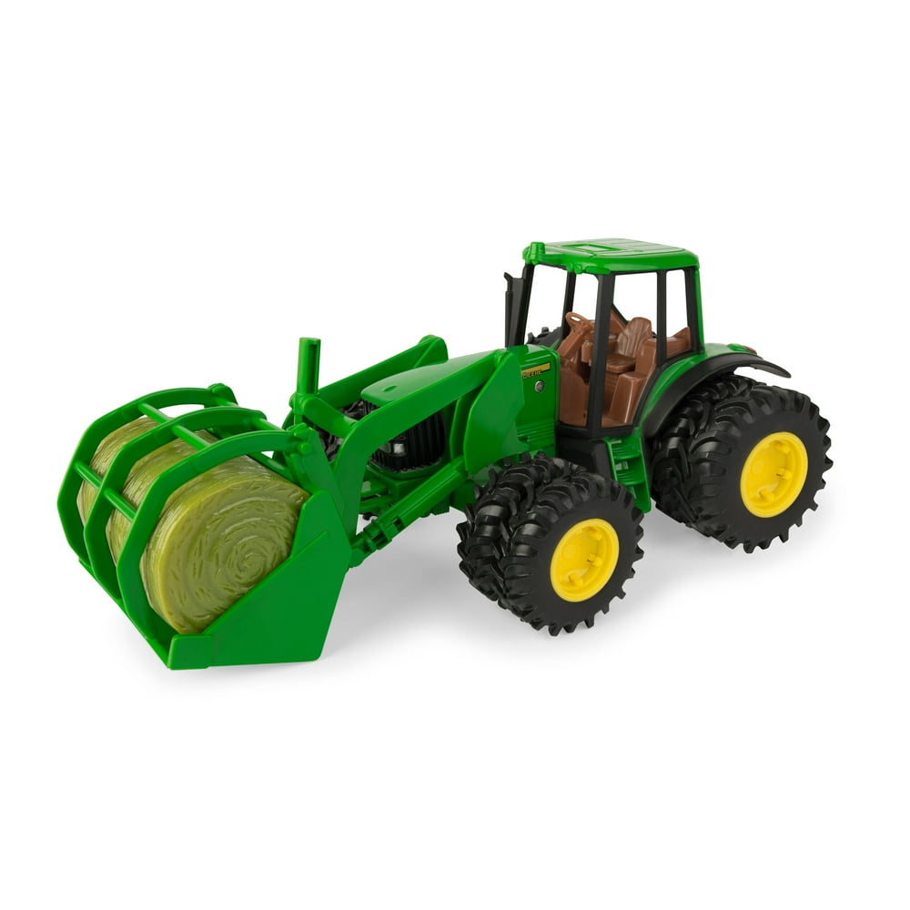 John Deere Toy Tractor Set, 7220 Tractor & Bale Mover, 116 Scale