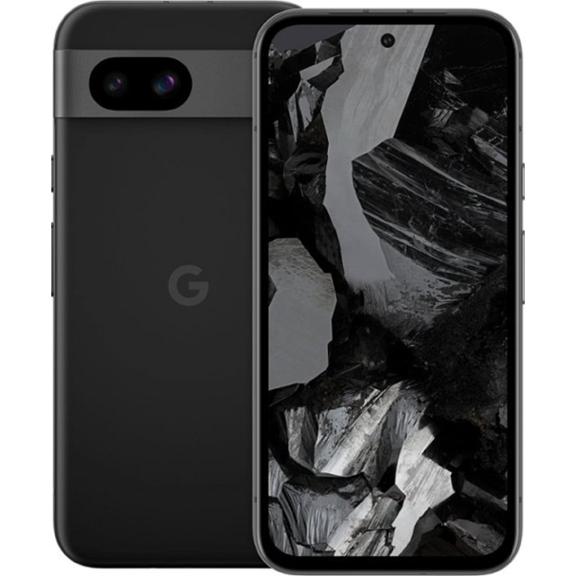 Open Box Google GA05571-US Pixel 8a 5G 6.1'' 8GB RAM 128GB Storage 3.0 GHz Processor Speed AT & T Prepaid Smartphone, Obsidian