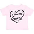 thumbnail image 3 of Inktastic I Love My Granny in Black Chalk Heart Boys or Girls Toddler T-Shirt, 3 of 5