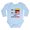 Sky Blue, variant on CafePress - Half Colombian Half American Body Suit - Long Sleeve Cotton Baby Bodysuit