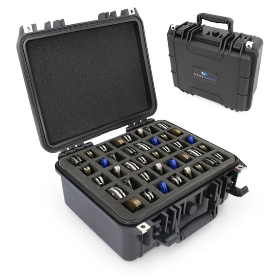 CASEMATIX 13" 40 Folding Knife Case - Waterproof Knife Holder & Box Organizer for 40 Knives