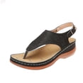 thumbnail image 3 of Sandalias ortopédicas cómodas para mujer, sandalias ortopédicas -4361923750615 35 negro, 3 of 3