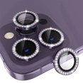 thumbnail image 1 of CNKOO For IPhone 15 14 13 12 11 Pro Max Mini 14 15 Plus Rhinestone Glitter Camera Tempered Glass Lens Protector Ring ZZZ, 1 of 7