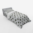 thumbnail image 2 of Ambesonne Botanical Bedding Set 3 Pcs, Hemp Leaves Repetition, Twin XL, Dark Green White, 2 of 2