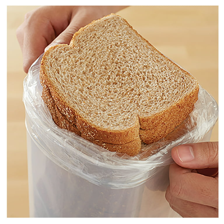 KitchenKraftz Bread Box – Fresh Bread Storage Container, Plastic Sandwich Bread Dispenser, Bread Keeper Storage Container Airtight, Tupperware Bread