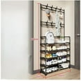 thumbnail image 6 of Shoe Rack 5 Tier Shelves，Entryway/Walk in Cloest Organizer Storage for Coat, Shoes Racks Front Door Entrance, Free Standing Shelf Furniture, Samll Spaces Shoerack, Bedroom Closets Organizers, Black, 6 of 9