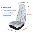 thumbnail image 4 of Yiaed Cute Snowflake Dachshund Print Car Seat Covers,Universal Auto Seats Protector Fits for Car,SUV Sedan,Truck,Automotive Seat Covers & Accessories(Two packs), 4 of 7