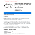thumbnail image 2 of Front Left ABS Wheel Speed Sensor Wire Harness - Compatible with 2009 - 2014 Volkswagen Tiguan 2010 2011 2012 2013, 2 of 2