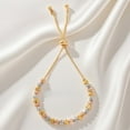 thumbnail image 4 of Loovee Jewelry Gold Bracelets for Women Beaded Bracelet 18K Gold Plated Bracelet Strand Bead Ball Bracelet Set Stackable Bracelet Adjustable Bracelet Set Jewelry for Gifts, 4 of 8