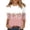 Watermelon Red, variant on Elowen Womens Summer Tie Dye Floral Tops 3/4 Sleeve Shirts Crew Neck Casual Blouses Black L