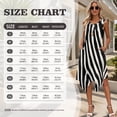 thumbnail image 7 of Xixirimido Zebra Stripe Black Print Hawaii Couple Matching Outfit Men's Hawaiian Shirt and Women's Summer Sleeveless Dress Soft Midi Beach Dresses Matchable Couple Outfits, S, 7 of 7