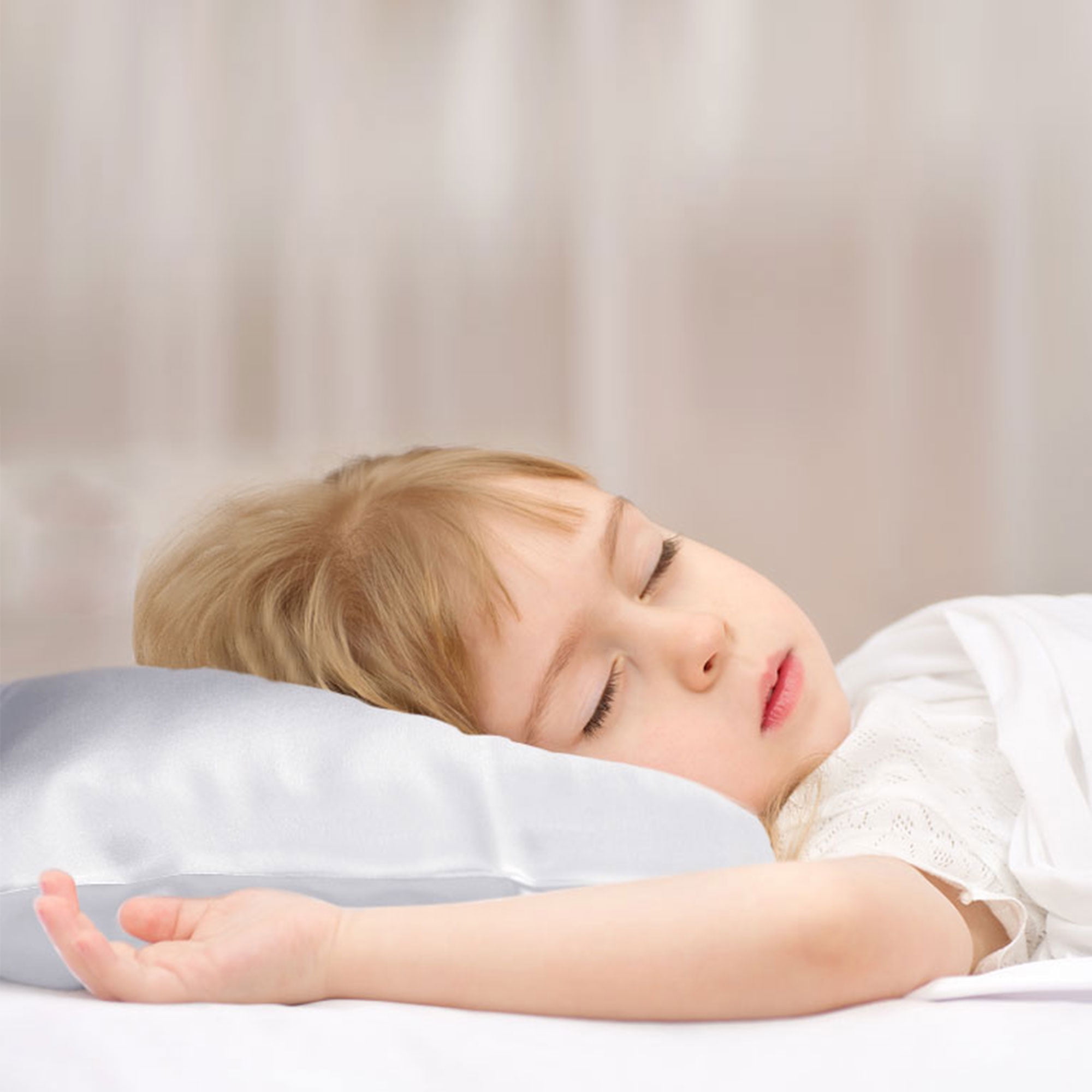 Silk Pillowcase For Hair And Skin Silver Gray Pillowcase With Hidden