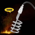 thumbnail image 3 of Portable Electric Immersion Heater Boiler Spiral Tube Water Heating Element 1500w, 3 of 5