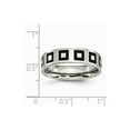 thumbnail image 2 of Stainless Steel Enameled Flat 6mm Satin Band Ring Size 12.5, 2 of 2