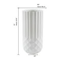 thumbnail image 6 of Afuera Living White 19-Inch Tall Round MgO Indoor/Outdoor Planter, 6 of 6