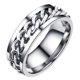 thumbnail image 1 of Anillo sencillo y delicado de acero inoxidable, joyería creativa, anillo de moda para hombre y niño (color acero, tamaño de caja: 10), 1 of 8