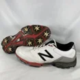 thumbnail image 1 of New Balance Mens 2004 NBG2004 White Golf Cleats Shoes Size 11 Black Red, 1 of 6