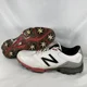 thumbnail image 1 of New Balance Mens 2004 NBG2004 White Golf Cleats Shoes Size 11 Black Red, 1 of 6