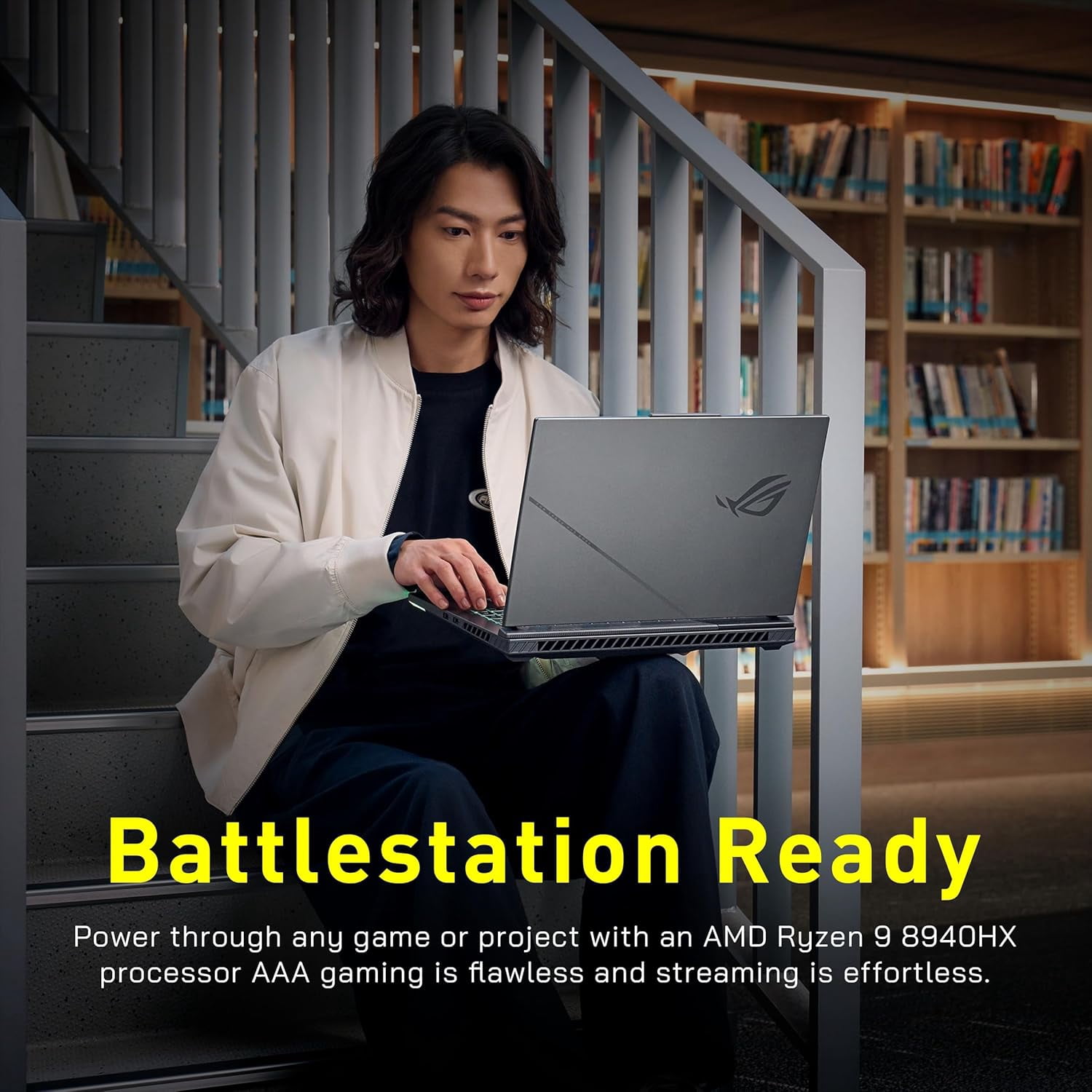ASUS ROG Strix G16 16" WUXGA 165Hz Gaming Laptop, GeForce RTX 5070 8GB GDDR7, AMD Ryzen 9 8940HX, 16GB DDR5, 2TB Storage (1TB SSD+1TB Docking Station Set), 4-Zone RGB Backlit Keyboard, Win 11, Gray