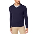 thumbnail image 2 of Club Room Mens Textured Pullover Sweater, Blue, XX-Large, 2 of 3