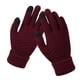 thumbnail image 1 of Qarigey Guantes tejidos de lana de Cachemira para mujer, guantes gruesos cálidos de invierno para pantalla táctil, mitones sólidos guantes y mitones Vino tinto Qarigey AP000827-08, 1 of 6