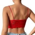 thumbnail image 3 of yunLCZ Walmart Shapewear Tops Women Clothes Beading Sleeveless Lace Beauty Back Halter Crop Top Club Vintage Tank Tops Bra Vest Shapewear Camisole with Shelf Bra Red L, 3 of 5