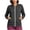 Dark Gray, variant on Vivianyo HD Women's V‑Neck Zip Up Nurse Work Sweatshirt, Fitted Stretch Long Sleeve Top, Fall Uniform Cover Up with Pen Sleeve Slots and Pockets for Medical Workplace and Daily Errands, Sizes S-2XL