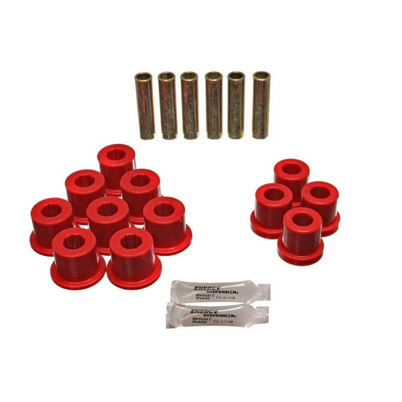 Energy Suspension Gm 2 & 4 X Rr Sprg Bush - Red Fits select: 1981-1986 CHEVROLET K10, 1981-1986 CHEVROLET K20