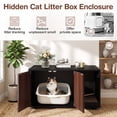 thumbnail image 3 of Vebreda Wooden Cat Litter Box Enclosure Hidden Litter Box Furniture with Scratching Board, Versatile Use, Ultimate Privacy & Cleanliness, 3 of 10