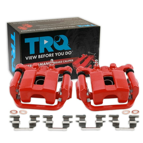 TRQ Performance Rear Brake Caliper Set For 08-13 Nissan Rogue 14-15 Rogue Select CLA49894