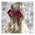 thumbnail image 5 of 2PCS 6" Big Hand-made Grosgrain Ribbon Solid Color Hair Bows Alligator Clips Hair Accessories for Little Teen Toddler Girls Kids, 5 of 6