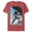 Red Heather, variant on Men's Superman Strongest Hero Pose Graphic Tee Athletic Heather X Large