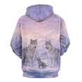 thumbnail image 2 of LAOLIUSN Men’s Wolf Pack 3D Graphic Hoodie, All-Over Print Pullover Sweatshirt, Sizes S–4XL, 2 of 7