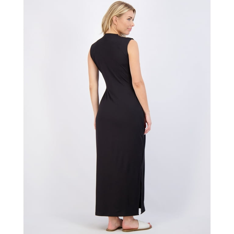 Real Essentials Comfy Sleeveless Women's 3 Pack: Long Tank Maxi Dress with  Pockets - Walmart.com