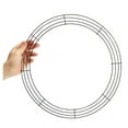 thumbnail image 3 of 16 Inch Wire Wreath Frame - Metal Floral Ring For Diy Front Door Decor, Wall Hanging, And Seasonal Craft Projects, 3 of 5