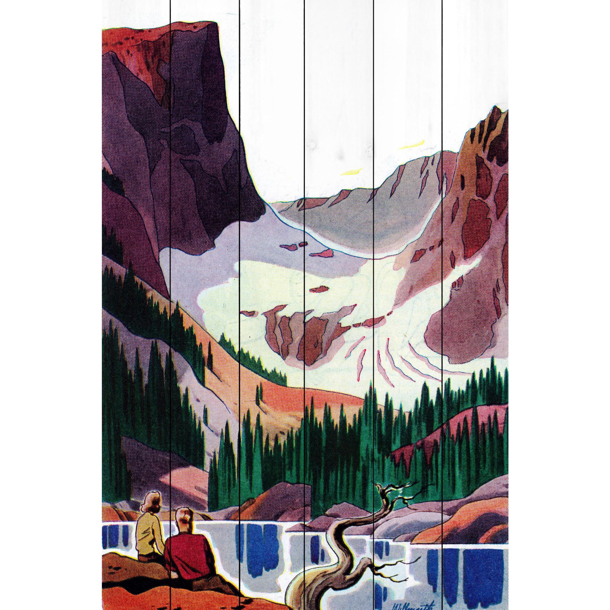 Marmont Hill "Colorado Calling" Painting Print on White Wood